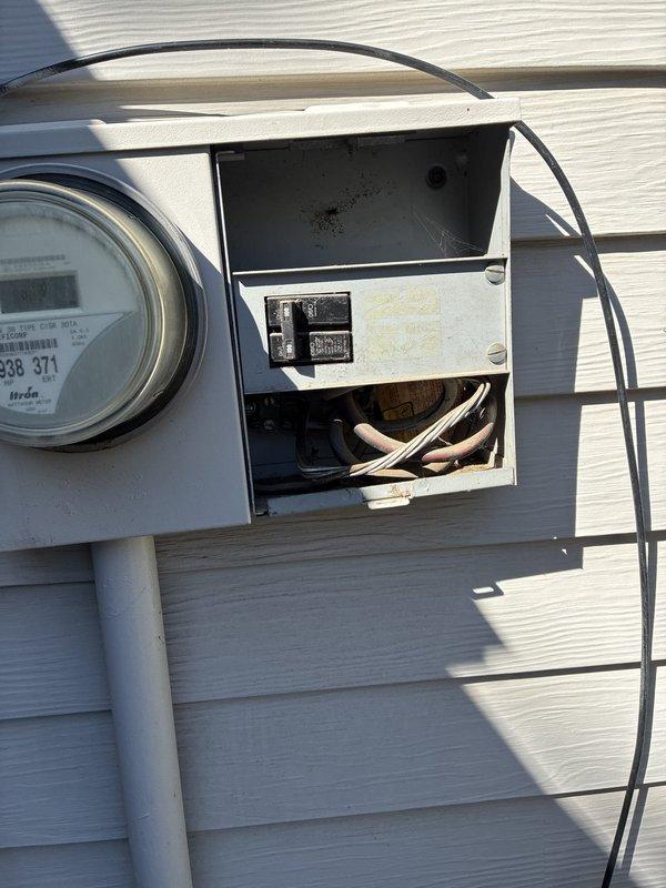 Completed comprehensive electrical maintenance inspection including full evaluation of main service panel and exterior meter enclosure. Inspected all circuit breakers for proper operation, verified secure connections, and checked for signs of overheating or wear. Examined exterior electrical service equipment, meter base, and main disconnect panel, confirming all wiring terminations were tight and properly secured. All systems found operating within normal parameters with no immediate safety concerns identified.