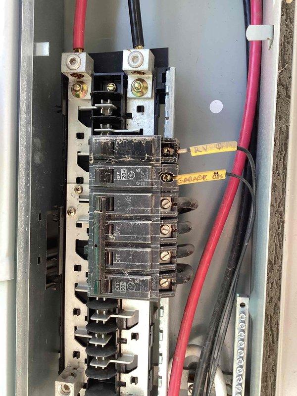 Completed routine electrical maintenance inspection as part of annual membership plan. Performed comprehensive evaluation of main electrical service panel, inspecting all circuit breakers for proper operation, signs of wear, heat damage, and secure connections. Verified integrity of service entrance conductors, terminal blocks, and branch circuit wiring throughout the panel. All components found to be functioning within acceptable parameters with typical age-related surface wear noted on breaker contacts and minor dust accumulation.