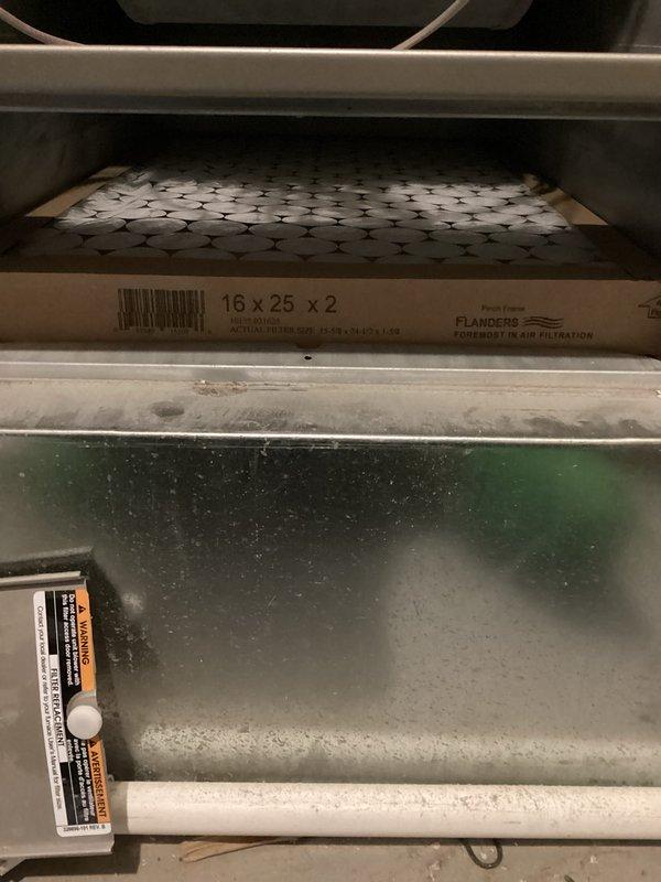 Completed comprehensive HVAC maintenance on residential heating and cooling system. Performed full safety and operations inspection on outdoor condensing unit, verifying capacitor specifications (45/5μF, 370 VAC) and testing electrical connections including contactor and relay components. Inspected indoor air handler unit, evaluated air filter condition (16x25x2), and verified proper airflow through pleated media filter. All system components operating within normal parameters upon completion of tune-up service.