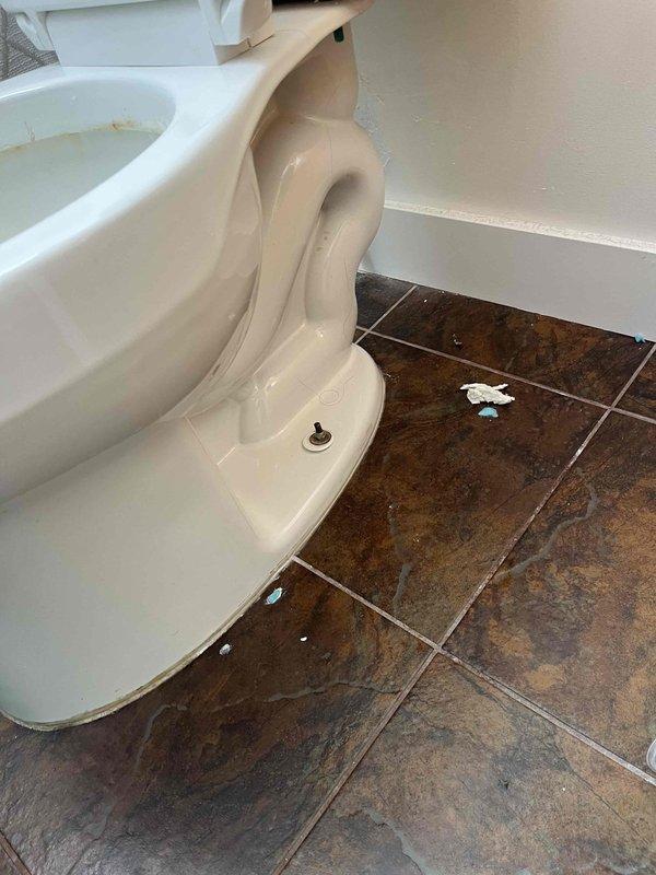 Responded to report of water leaking from toilet in upstairs bathroom. Upon inspection, identified failed wax ring seal at base of toilet causing water seepage. Removed toilet from floor flange, scraped and cleaned old wax ring residue from both flange and toilet base. Installed new wax ring seal and properly reset toilet to floor flange, ensuring level placement and proper alignment. Tightened closet bolts to manufacturer specifications and reconnected water supply line. Tested toilet operation through multiple flush cycles to verify proper sealing and confirm no water leakage at base. Fixture is now operating correctly with no active leaks detected.