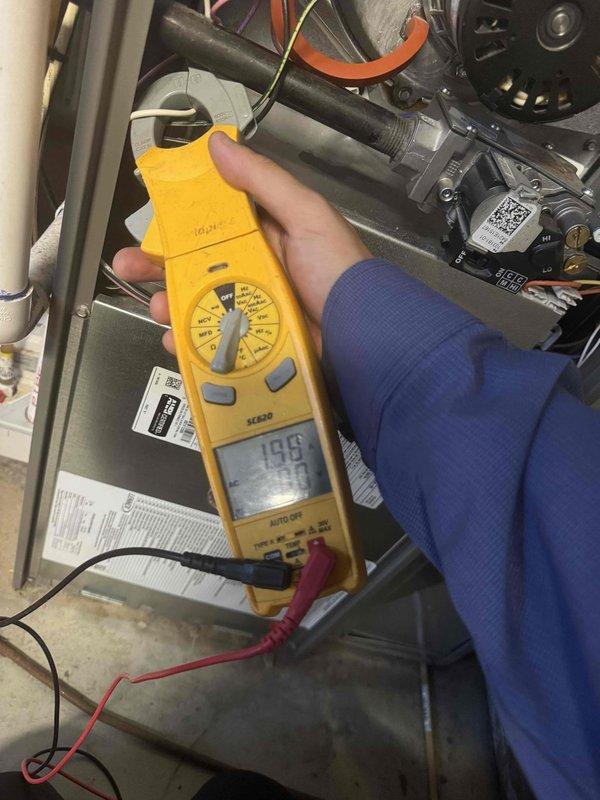 Completed fall heating maintenance on 4-year-old furnace system as part of recurring membership service. Performed comprehensive inspection of gas furnace including combustion analysis with digital multimeter, verified proper operation of gas valve and control module, and conducted thermal imaging inspection of ductwork and ventilation components. All equipment operating within manufacturer specifications with no deficiencies noted.