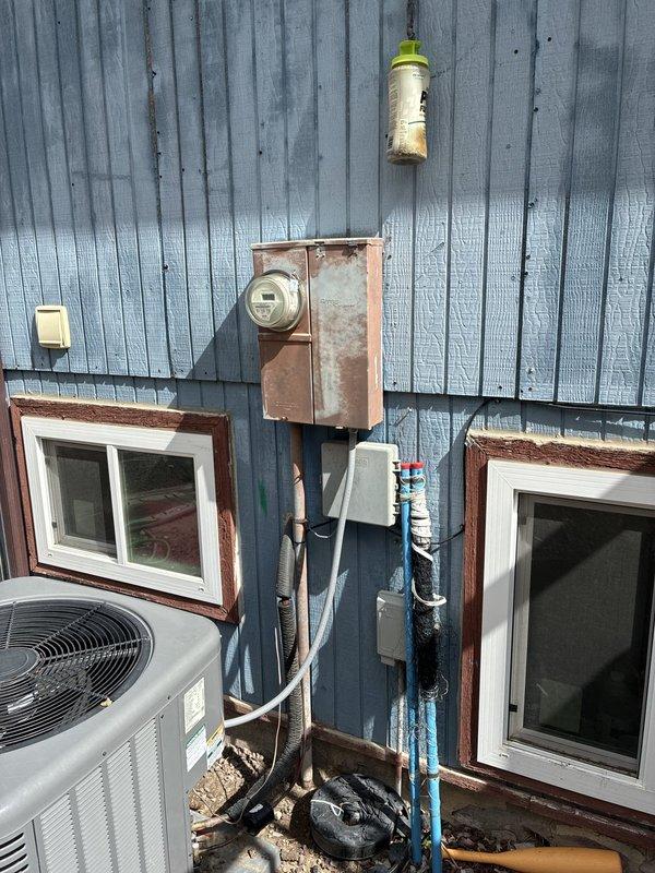 Completed annual electrical maintenance inspection as part of membership plan. Performed comprehensive testing of electrical outlets throughout the residence using calibrated voltage testing equipment, verifying proper 120V supply and correct wiring configuration. Inspected exterior electrical service equipment including meter housing and associated conduits, noting weathering and oxidation present on exterior electrical components. All tested circuits functioning within normal parameters with no immediate safety concerns identified. System operating as designed.