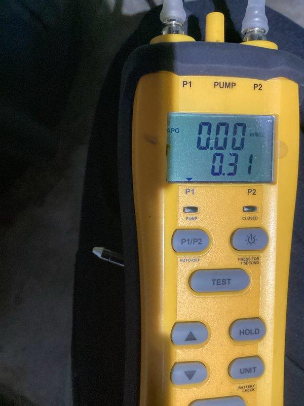 Performed comprehensive heating maintenance and seasonal turn-on for seven-year-old single-zone system located in basement. Conducted full safety and operations inspection including pressure testing with digital manometer, which measured 0.31 inHg, and temperature verification of ductwork reading 42.3°F. System activated for heating season with all components inspected and confirmed operational.