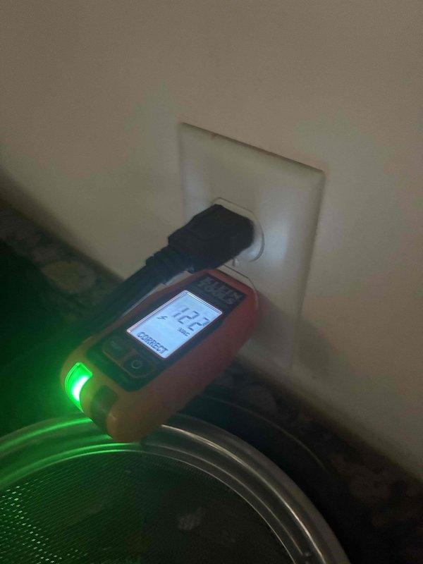 Completed annual electrical maintenance inspection as part of membership plan. Performed comprehensive testing of electrical outlets throughout the residence using digital voltage meter, confirming proper voltage readings at 123.4V. Inspected main electrical meter panel and exterior service equipment, including meter box, disconnect switch, junction boxes, and associated conduit connections for proper operation and safety compliance.