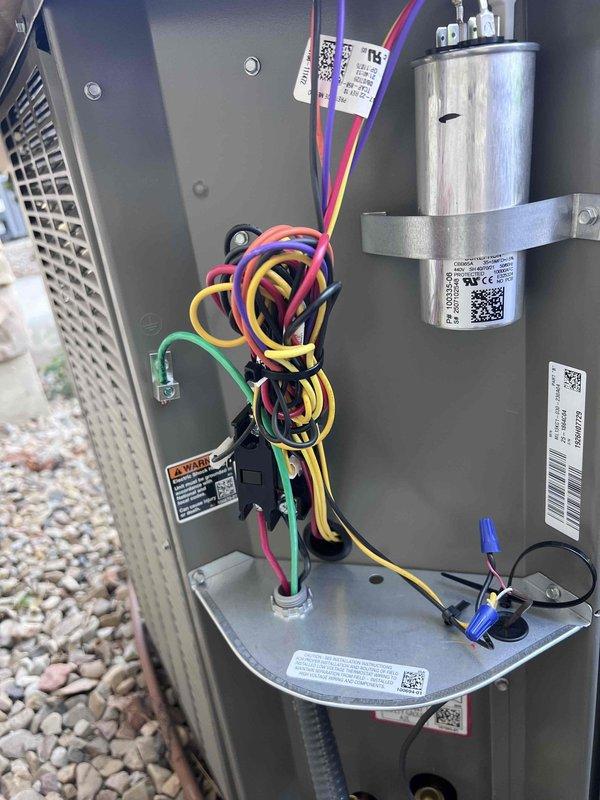 Completed full HVAC system changeout in horizontal attic installation, replacing 80% efficiency furnace with Lennox ML180UH070E36AK and air conditioner with ML13KC1-030 condenser unit. Installed CK40HT-36A-71 evaporator coil with 3x3 furnace drain pan and wet switch flood detector beneath coil, reused existing lineset after flushing, and connected to existing 4" metal B-vent hard pipe. Added 16x25x5 filter cabinet with MERV 11 media filter, installed 30x30 enviropad, and replaced thermostat with Lyric T6 Pro maintaining upstairs location using existing 4-wire configuration. Verified proper drainage in attic requires no condensate pump, confirmed all electrical connections at outdoor disconnect with 25-amp fuses, tested capacitor and blower assembly operation, and ensured all safety devices functional upon startup.
