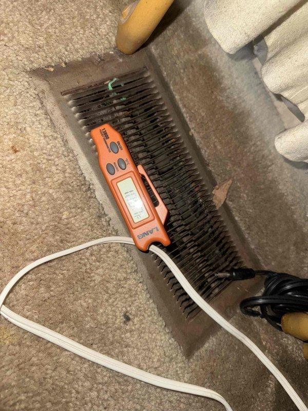 Responded to no-heat call for natural gas furnace with repeated clicking but no ignition. Upon arrival, verified unit was receiving proper electrical power following utility company repair of external power issue. Conducted diagnostic testing and found heavy dust and debris accumulation at electrical connection points and terminals. Cleaned all electrical connections and terminals, removing significant buildup that was preventing proper circuit completion. Tested temperature differential at supply register and confirmed proper airflow. Cycled unit through multiple heating cycles to verify igniter operation, flame sensor response, and burner ignition sequence. Furnace now operating within normal parameters with consistent ignition and proper heat output.