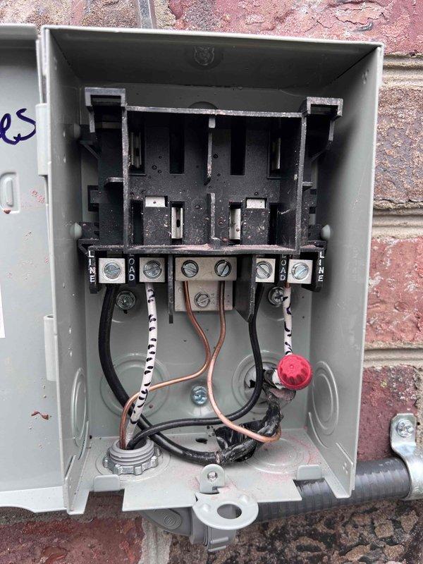 Completed full HVAC system replacement in basement, installing ML196UH070XE36BK 90% efficiency furnace and ML13KC1-036 3-ton air conditioning unit. Reused existing lineset after flushing system and repurposed 2" to 3" PVC condensate drain piping. Installed CK40CT-36B-71 evaporator coil and added 20x25x5 media filter cabinet with MERV 11 filter for improved air quality. Mounted AC condenser on new 30" x 30" x 3" E-Lite plastic pad and installed return air base (17.5" cat# 50w98). Replaced existing thermostat with Lyric T6 Pro utilizing existing 6-wire configuration to thermostat and 5-wire run to condenser. Verified all electrical connections at disconnect box, confirmed proper amperage protection with 30-amp fuses, and ensured system operational parameters met manufacturer specifications. All equipment tested and operating within normal ranges upon completion.