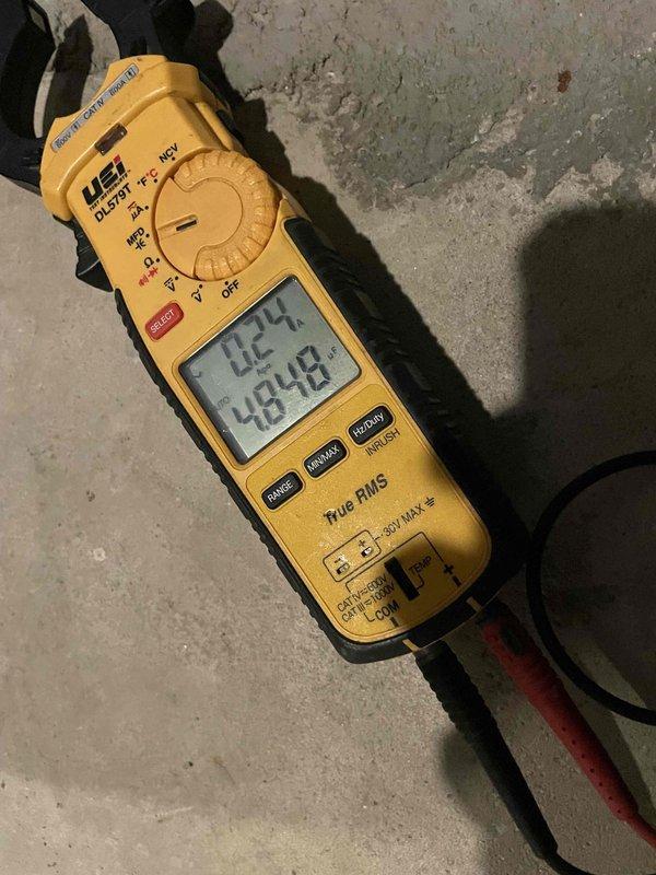 Performed scheduled preventative heating maintenance on a 5-year-old furnace with no reported issues. Inspected system components and used a digital clamp meter to verify electrical operation, including amperage and voltage readings on the equipment. System operating within normal parameters at completion.