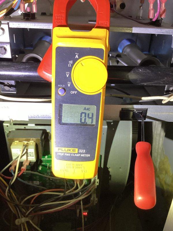 Responded to a heating call for a furnace short-cycling and failing to reach setpoint. Inspected the unit and control board, then performed amperage draw testing with a clamp meter on the low-voltage and component wiring to evaluate electrical operation and identify the cause of the premature shutdown. Documented readings and condition of the equipment to support diagnosis and recommended repairs.
