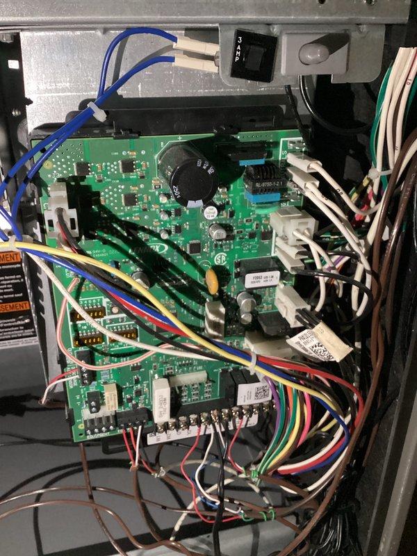 Performed a scheduled maintenance inspection on a 3-year-old high-efficiency gas furnace, including visual inspection of the PVC intake/exhaust venting, couplings, and condensate drain connections and evaluation of the control board, wiring harness, and capacitor with no signs of burn marks, corrosion, or damage. Unit exterior and internal components appeared clean and in good condition. Customer reported uneven temperatures with some rooms getting extremely hot; this is likely related to airflow or duct balancing rather than the furnace itself, and further evaluation of the duct system is recommended.