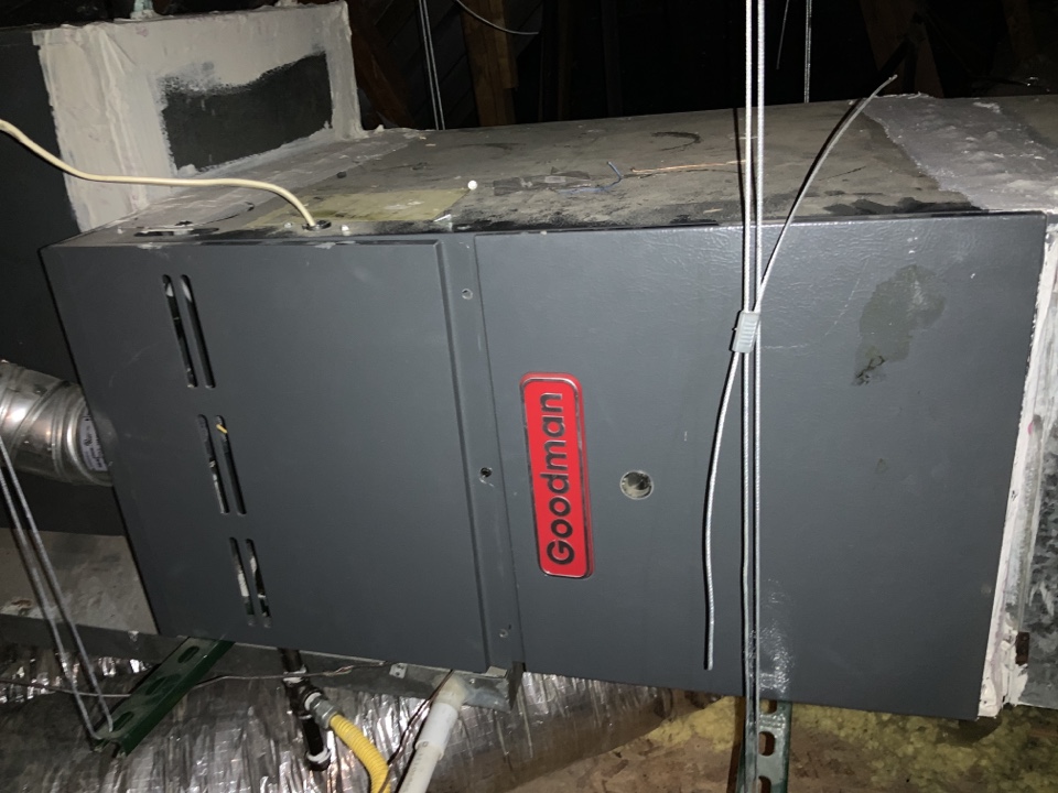 Lewisville, TX - Downstairs system not heating, found pressure switch blocked, removed blockage, left system operational  Lewisville, TX - Downstairs system not heating, found pressure switch blocked, removed blockage, left system operational