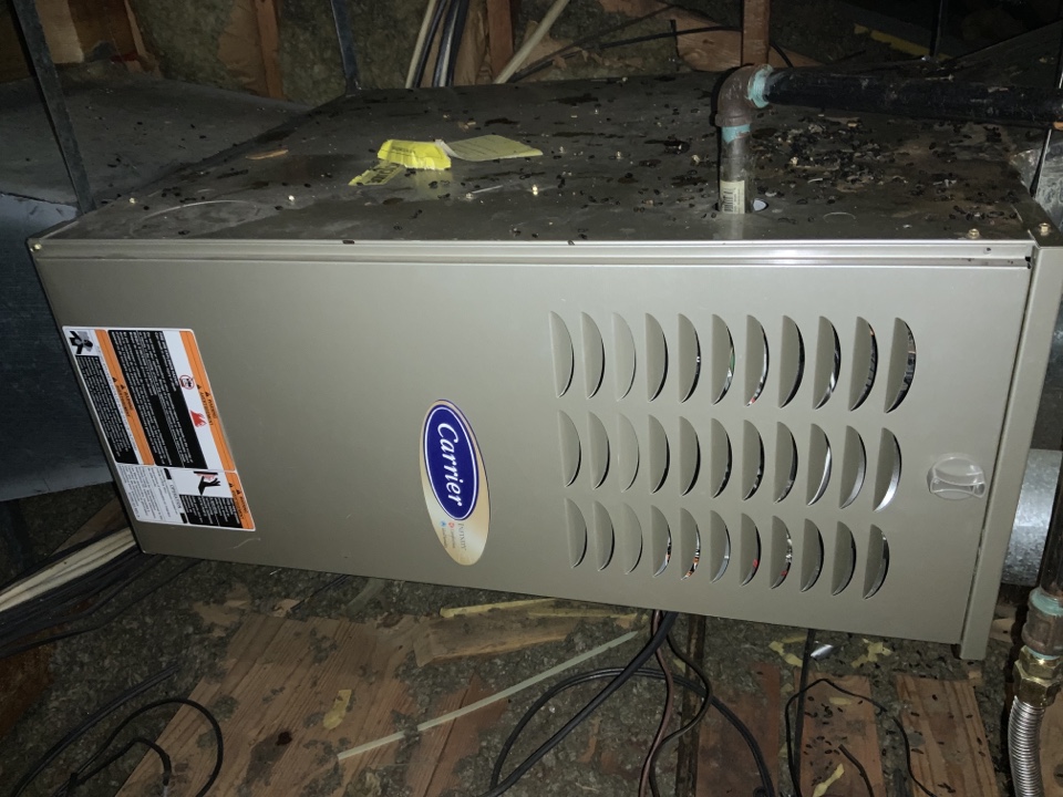 Dallas, TX - Homeowner had concerns of furnace being too loud that we at Barbosa Plumbing recently installed, found supply vent located near the kitchen closed, opened vent and noise level reduced, investigated further found air filter completely blocked with paint, homeowner recently had kitchen cabinets painted, replaced air filter, left system operational Dallas, TX - Homeowner had concerns of furnace being too loud that we at Barbosa Plumbing recently installed, found supply vent located near the kitchen closed, opened vent and noise level reduced, investigated further found air filter completely blocked with paint, homeowner recently had kitchen cabinets painted, replaced air filter, left system operational