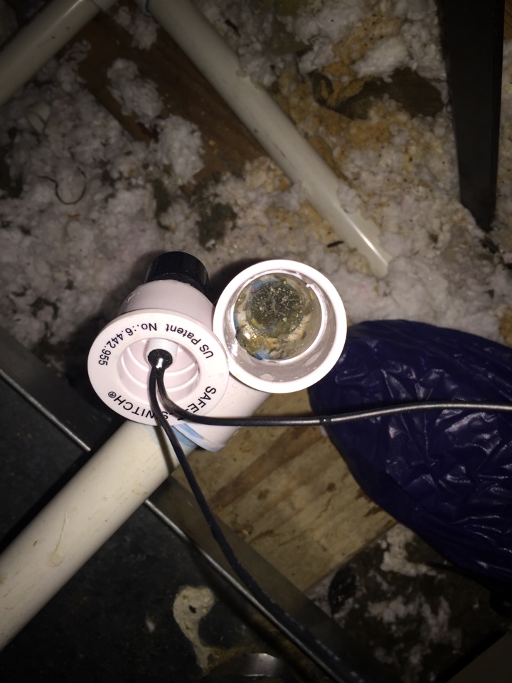 Lewisville, TX - Condensate blockage / AC running intermittently. Float switch doing its job! Lewisville, TX - Condensate blockage / AC running intermittently. Float switch doing its job!
