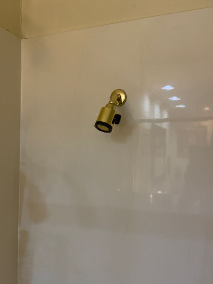 Cleaned debris out of master bathroom shower head