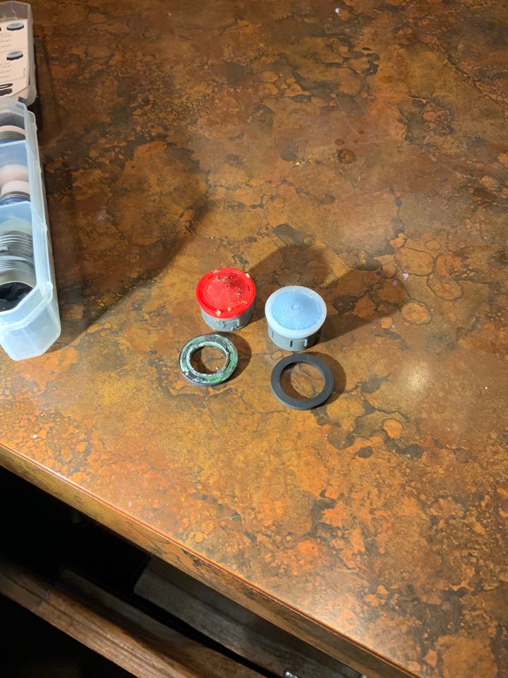 Installed new glacier Bay faucet, aerator, and gasket