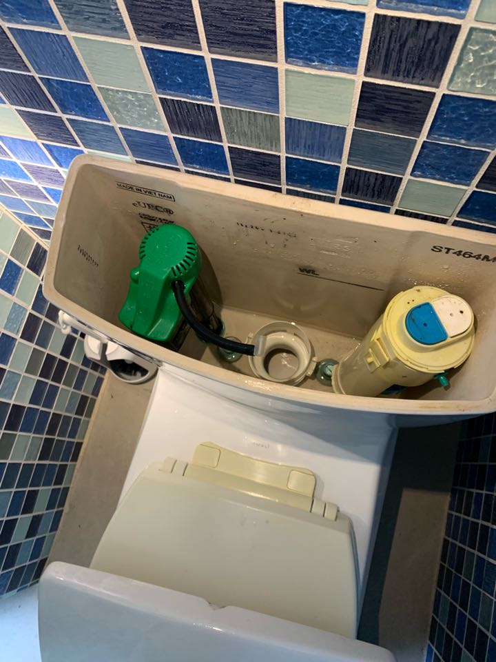 Toto toilet, installed new fill valve, flush valve gasket and water supply line