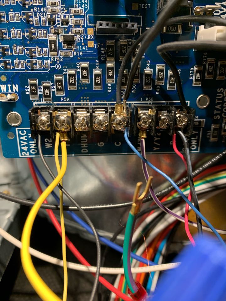 Carrier AC unit control board shorted