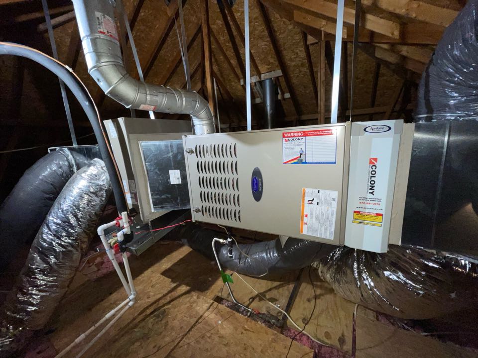 New furnace, coil and air conditioner installation 