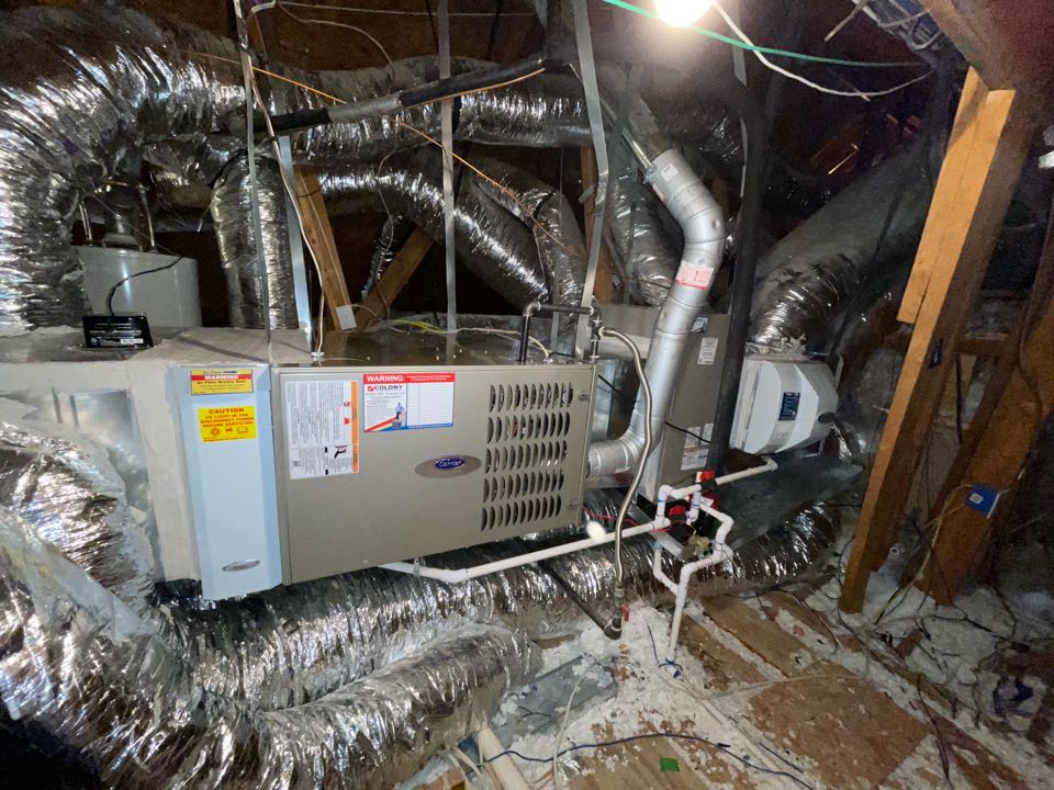 New furnace, coil and air conditioner installation 
