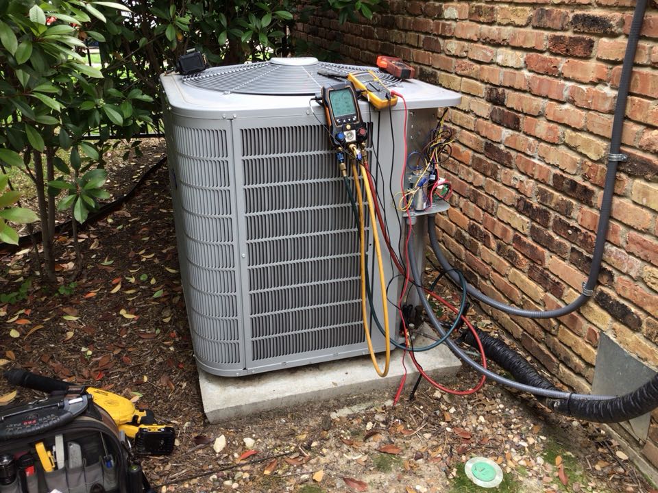 Completed 4 system annual cooling tune up with filter change on Carrier & Trane equipment in Plano.