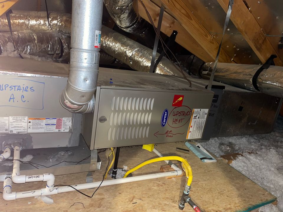 Heating tune up on 2 carrier gas furnaces 