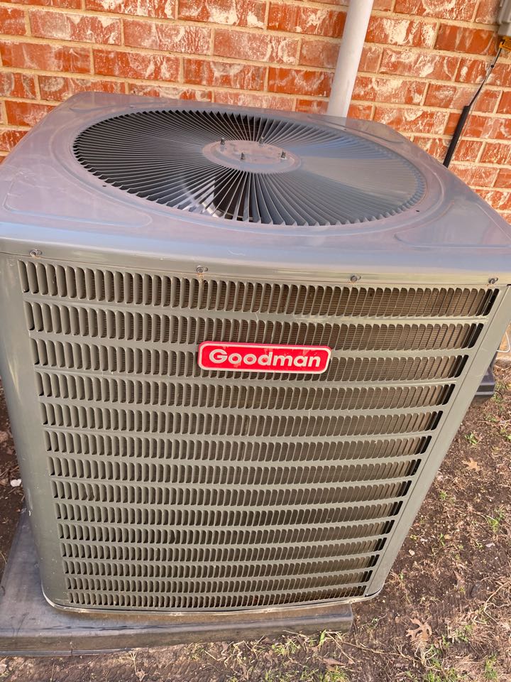 Cooling tune up on a Goodman. And trane air conditioner