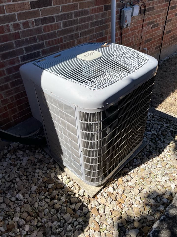 Cooling tune up on two carrier air conditioners 