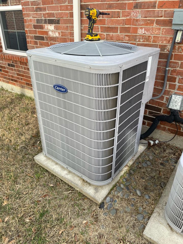 Cooling tune up on two carrier air conditioners