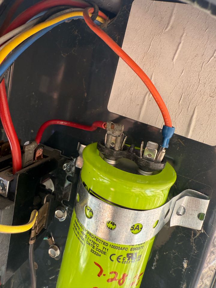 Completed no cool call. Found burnt wire and bad esd. Replaced esd and fixed wiring. System online and cooling at this time. 