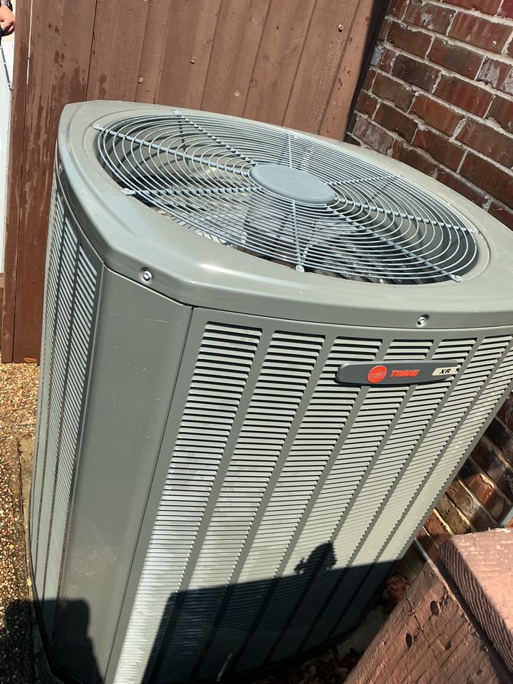 Performed AC maintenance on a trane system