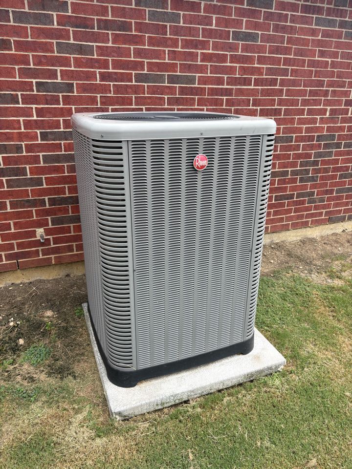 Performed a cooling tune up on a them air conditioner in Carrollton 