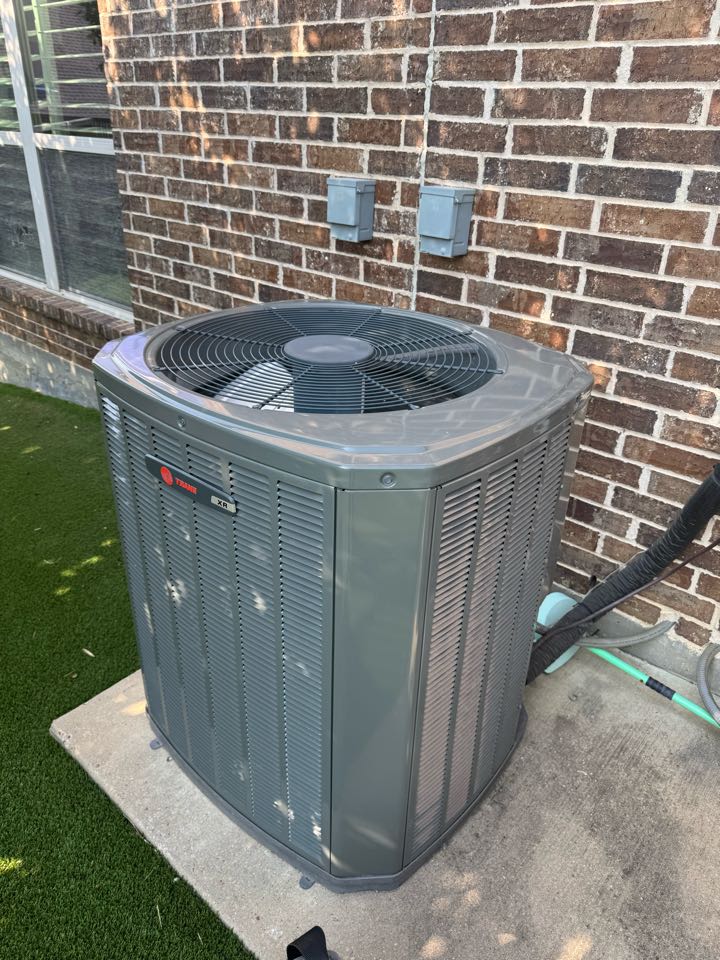 Performed A/C maintenance on a trane system.