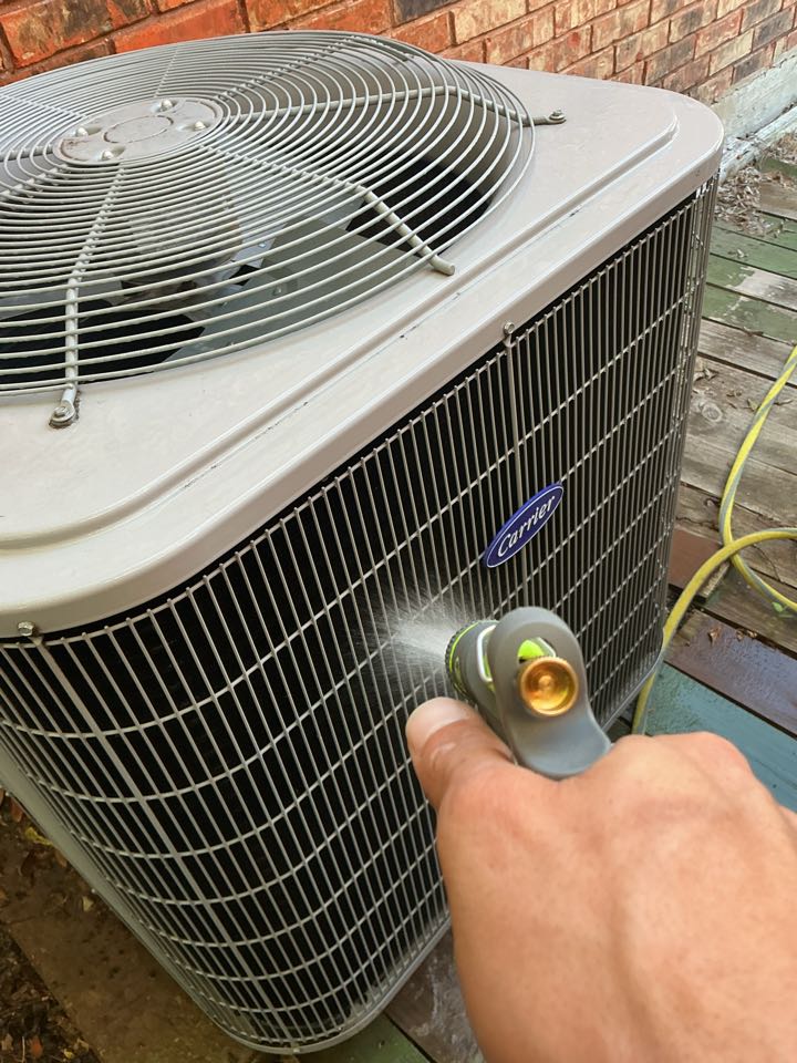 Performed A/C maintenance on a carrier heatpump system