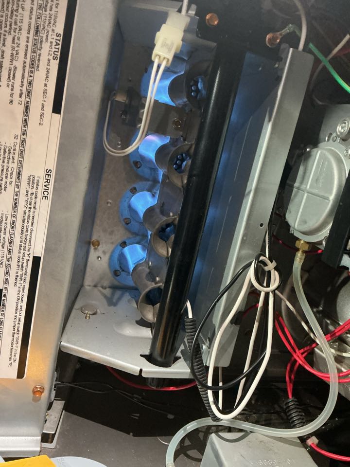 Performed gas heating maintenance on a carrier Infinity furnace