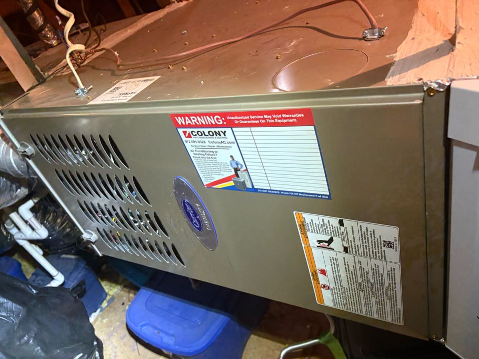 Performed a heating tune up on two carrier gas furnaces in McKinney  Performed a heating tune up on two carrier gas furnaces in McKinney