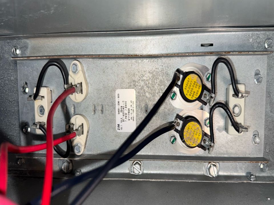 Performed annual heating tune up and safety inspection on a Goodman electric heater in The Colony. Performed annual heating tune up and safety inspection on a Goodman electric heater in The Colony.