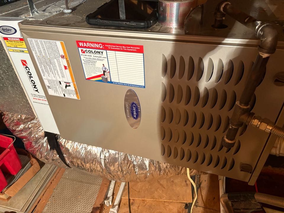 Performed a heating tune up on a carrier gas furnace in frisco lakes Performed a heating tune up on a carrier gas furnace in frisco lakes