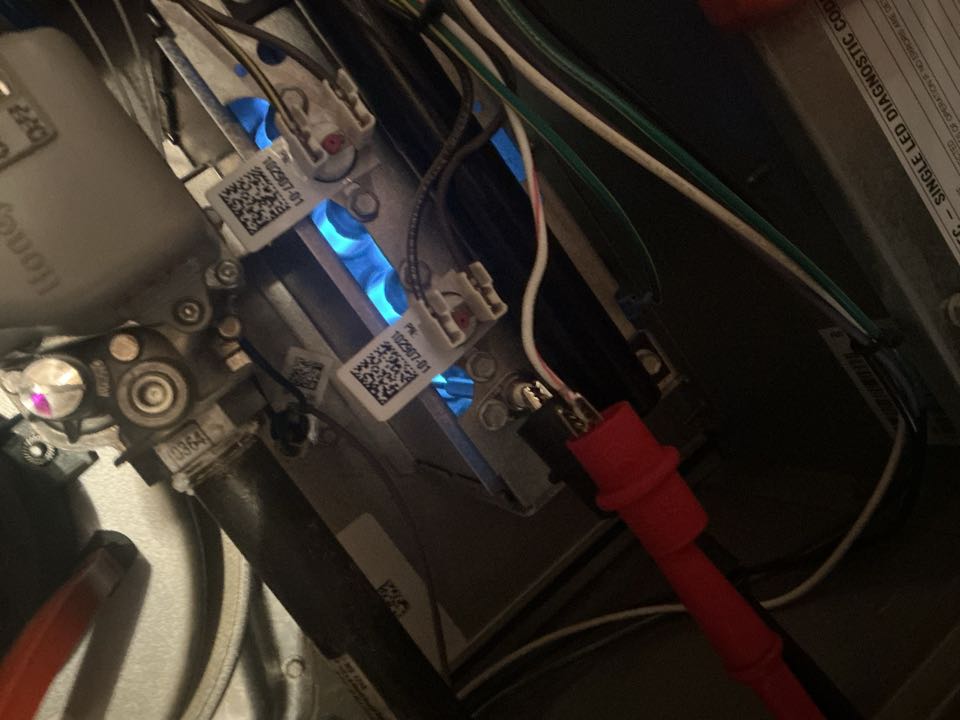 Performed gas heating maintenance on a Lennox system.