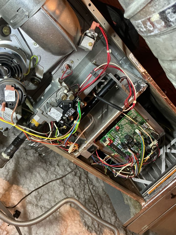 Performed gas heating maintenance on a carrier furnace