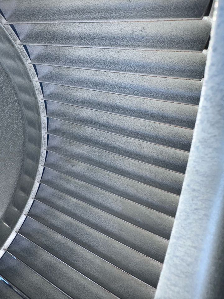 Performed a blower wheel cleaning in frisco