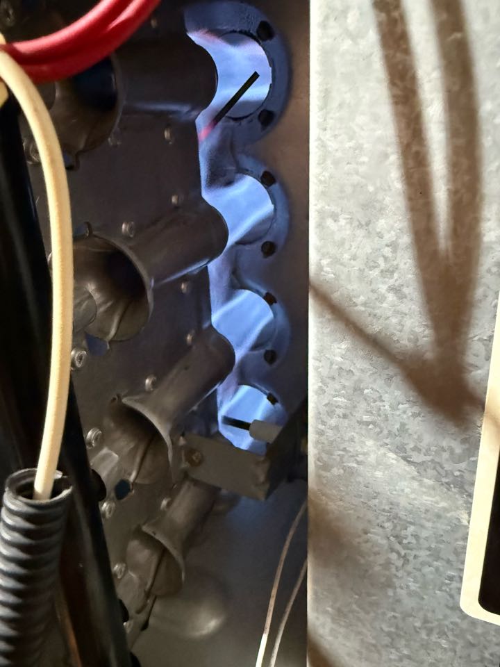 Performed annual heating tune up and safety inspection on a Carrier gas furnace in Little Elm.