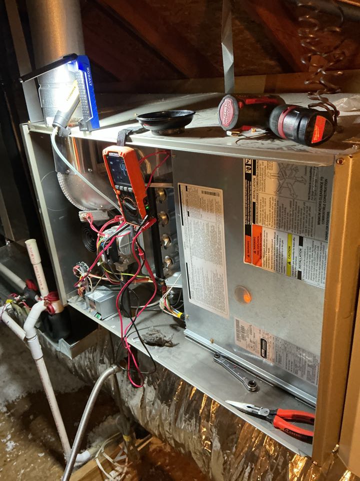 Performed gas heating maintenance on a carrier furnace