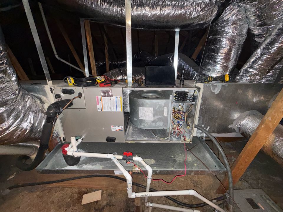 Performed annual heating tune up and safety inspection on a Carrier heat pump system in The Colony.