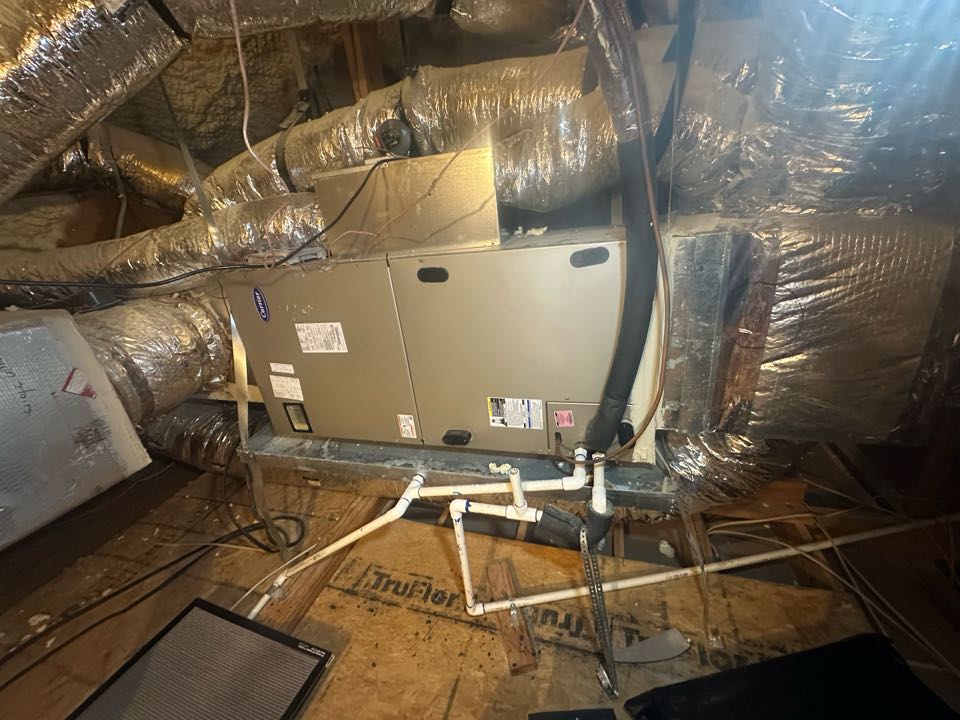 Performing a heating maintenance on one Carrier heat pump 