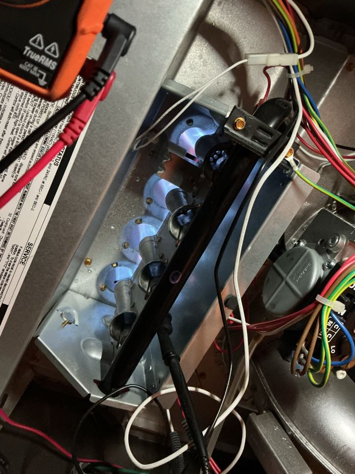 Performed gas heating maintenance on a carrier infinity furnace