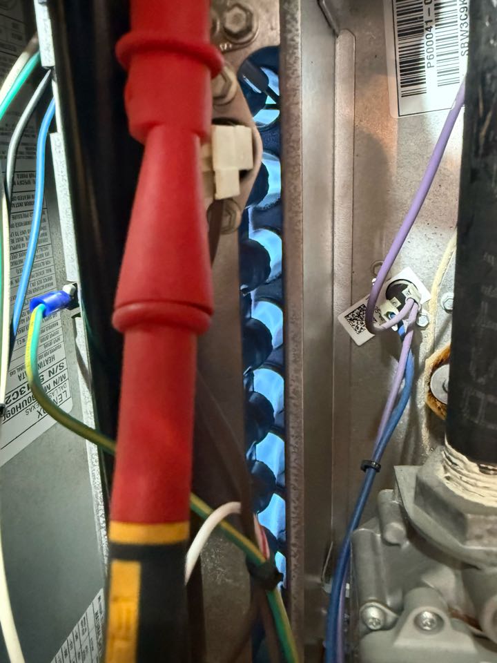 Performed annual heating tune up and safety inspection on a Lennox gas furnace in McKinney.