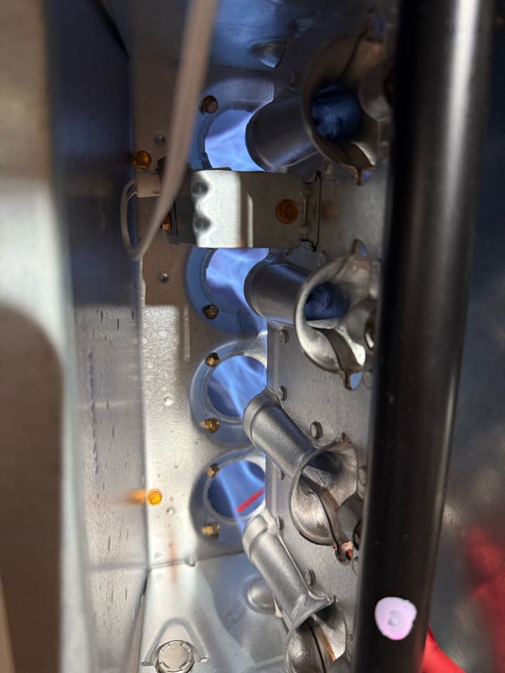 Performed annual heating tune up and safety inspection along with filter change on a Carrier Infinity furnace in Frisco.