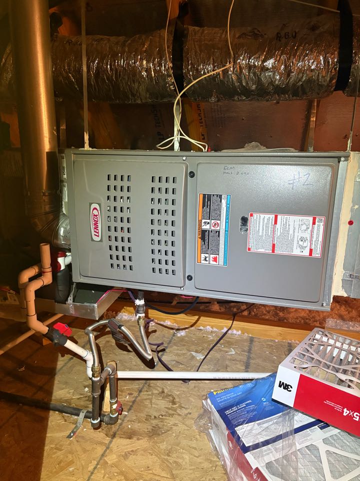 Performed a heating tune up on two Lennox gas furnaces in the colony