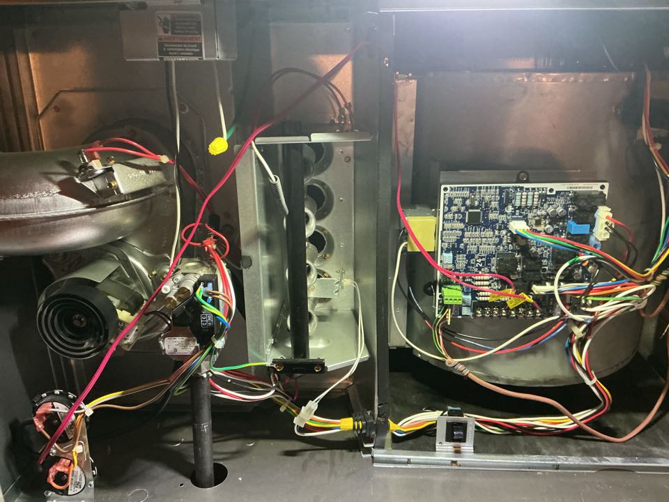 Performed gas heating maintenance on a carrier Infiniti furnace