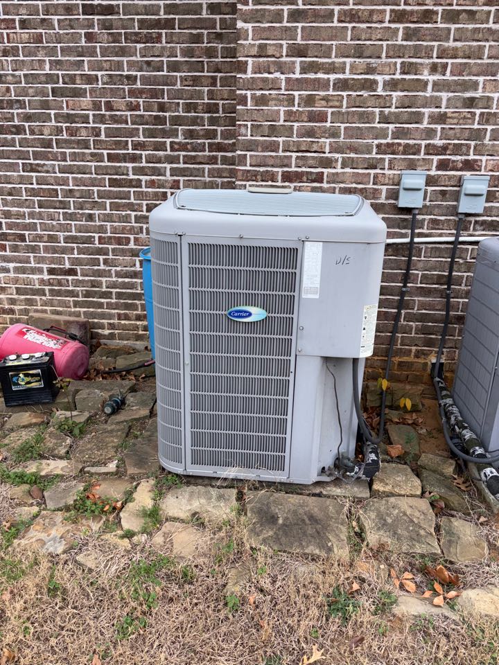 Performed a heating tune up on two carrier heat pumps in flower mound